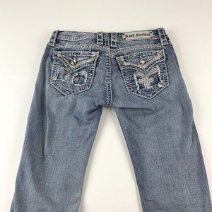 Rock Revival Lily T3 Straight Distressed Womens 27